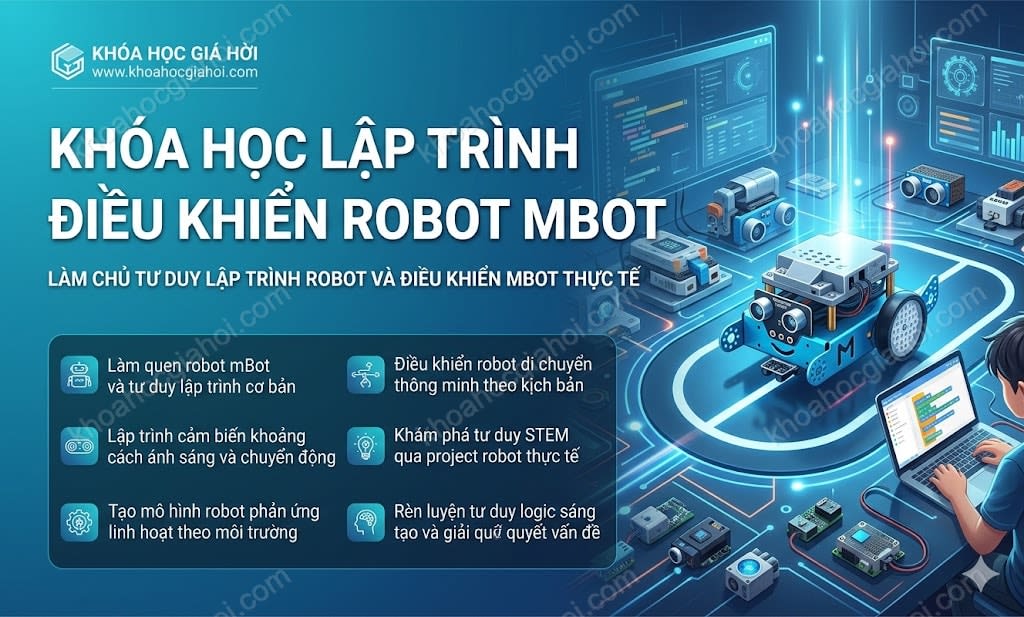 Khóa Học Lập Trình Điều Khiển Robot Mbot