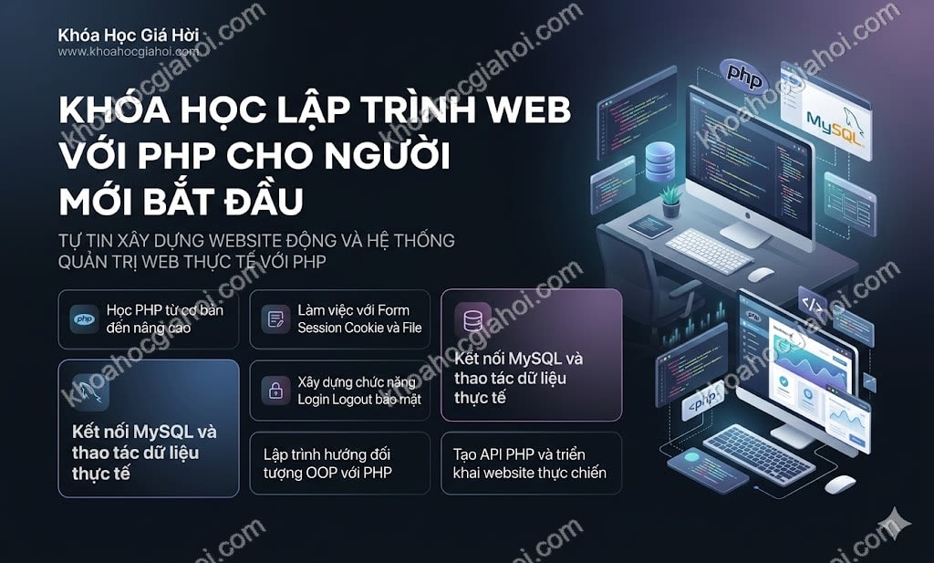 Khóa Học Lập Trình Web Với Php Cho Người Mới Bắt Đầu
