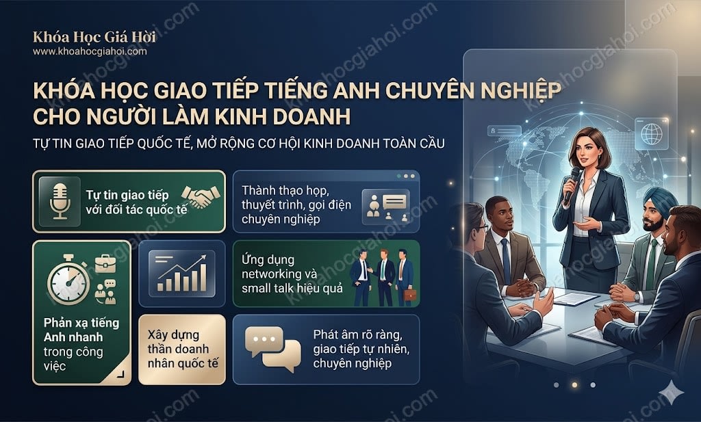 Khóa Học Giao Tiếp Tiếng Anh Chuyên Nghiệp Cho Người Làm Kinh Doanh