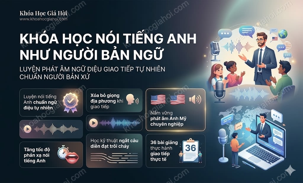 Khóa Học Nói Tiếng Anh Như Người Bản Ngữ