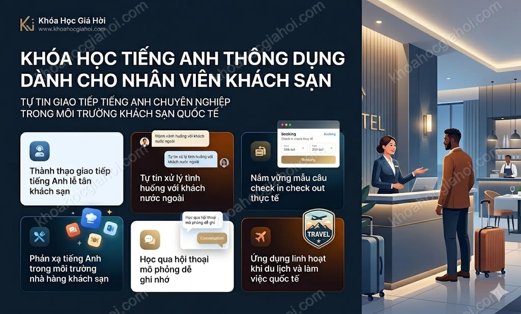 Khóa Học Tiếng Anh Thông Dụng Dành Cho Nhân Viên Khách Sạn
