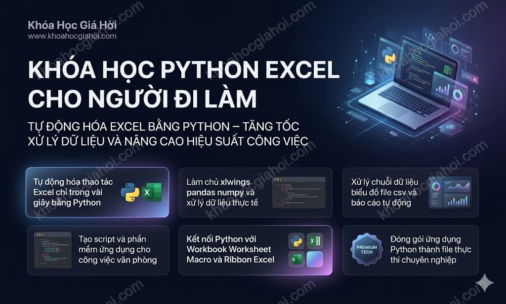 Khóa Học Python Excel Cho Người Đi Làm
