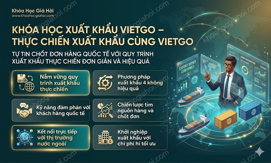 Khóa Học Xuất Khẩu Vietgo – Thực Chiến Xuất Khẩu Cùng Vietgo