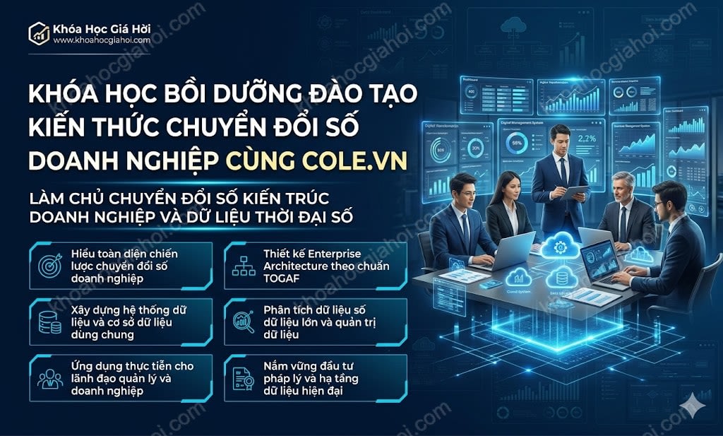 Khóa Học Bồi Dưỡng - Đào Tạo Kiến Thức Chuyển Đổi Số Doanh Nghiệp Cùng Cole.vn