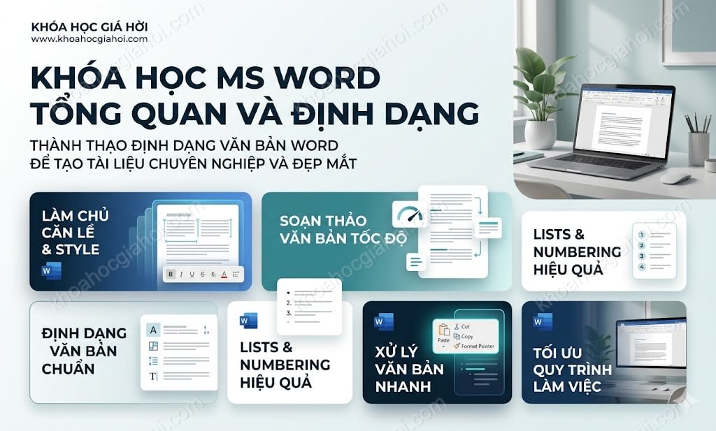Khóa học MS Word: Tổng quan và định dạng