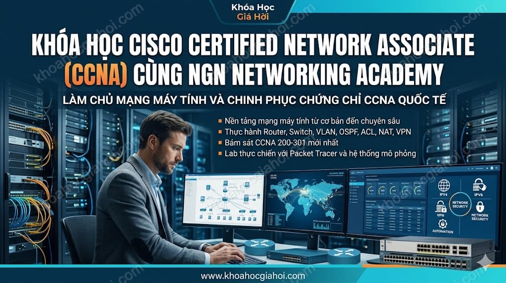 Khóa Học Cisco Certified Network Associate (CCNA) Cùng NGN Networking Academy