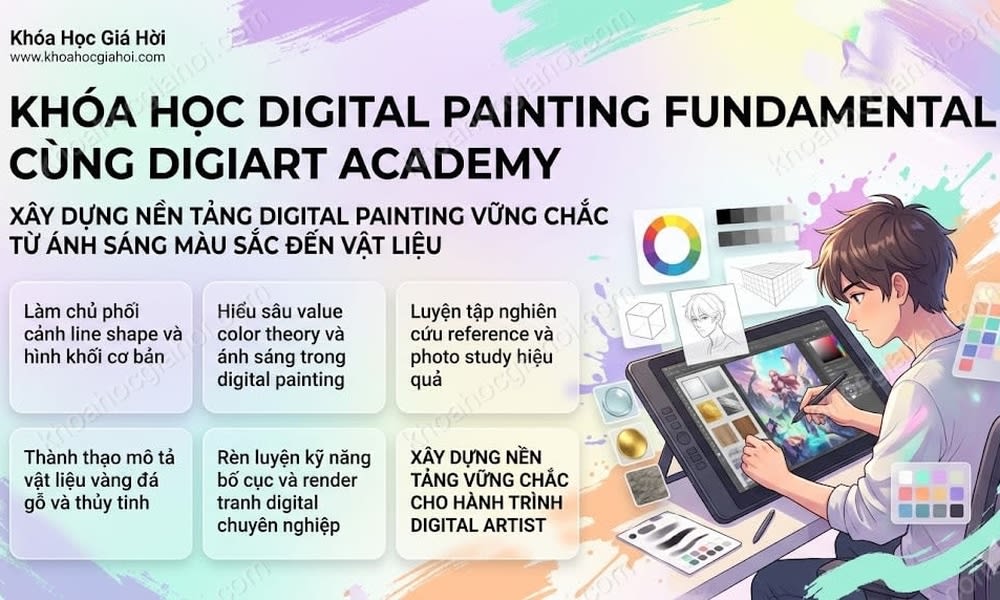Khóa Học Digital Painting Fundamental Cùng Digiart Academy