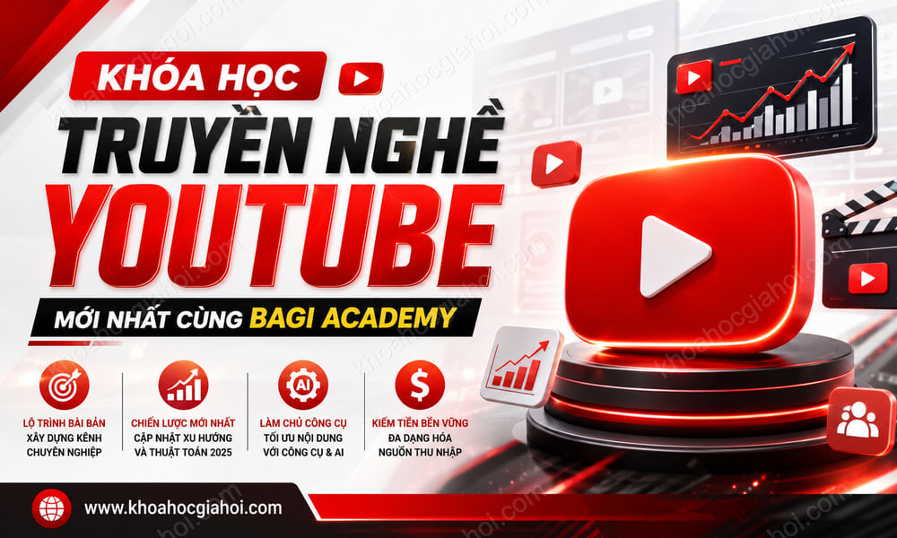 Khóa Học Truyền Nghề Youtube Mới Nhất Cùng Bagi Academy