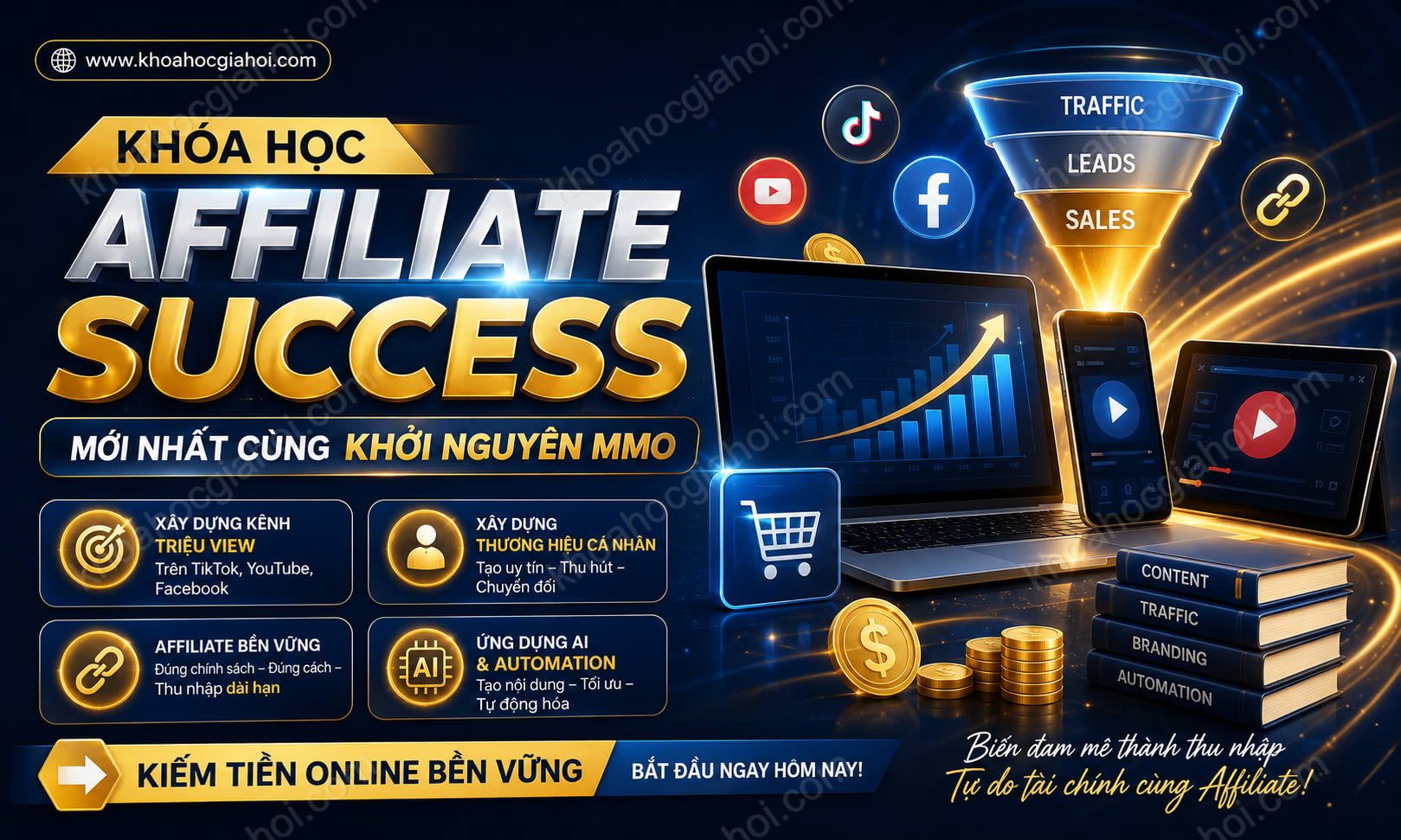 Khóa Học Affiliate Success Mới Nhất Cùng Khởi Nguyên MMO