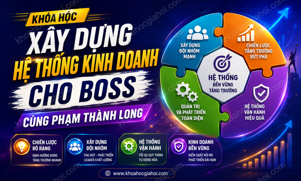 Xây Dựng Hệ Thống Kinh Doanh Cho Boss Cùng Phạm Thành Long