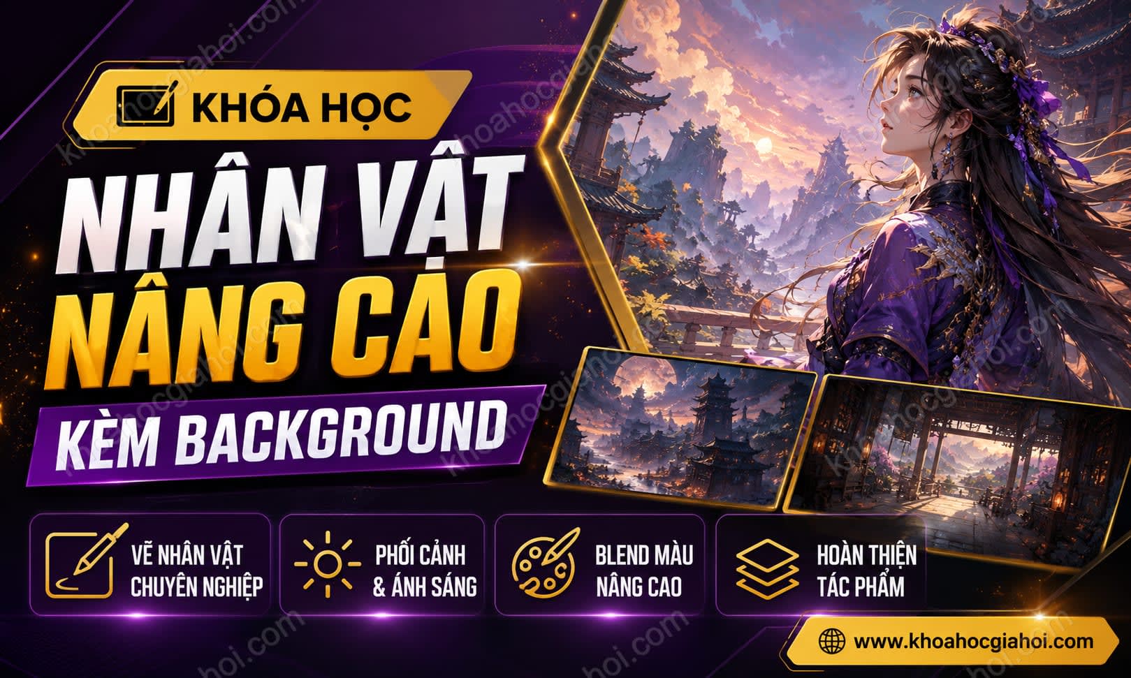 Khóa Học Nhân Vật Nâng Cao Kèm Background