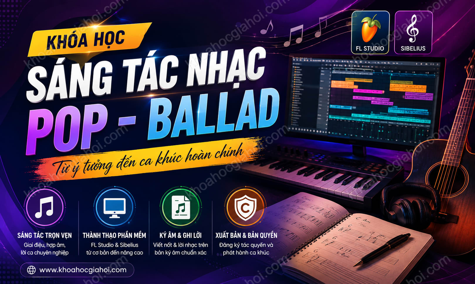 Khóa Học Sáng Tác Nhạc Pop - Ballad