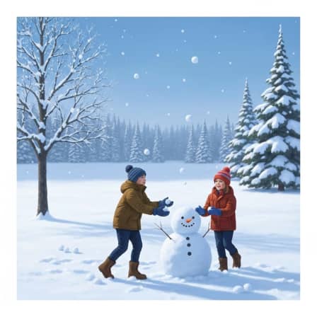 Illustration for 下雪