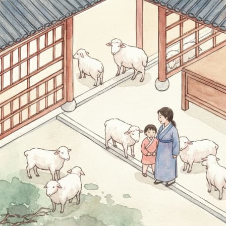 Illustration for 亡羊补牢