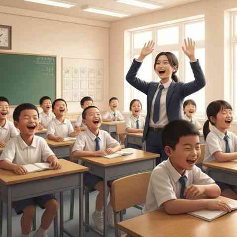 笑