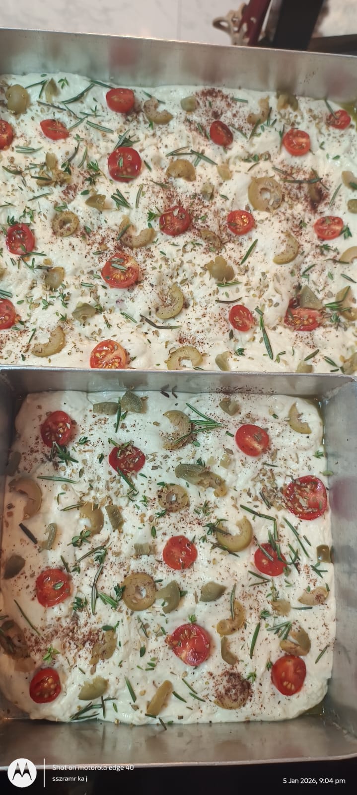 Ready to bake Focaccia