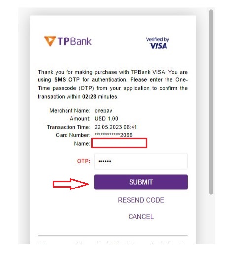 Govietnamvisa.com - How to make payment with Onepay 8