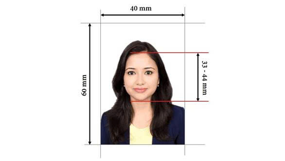 Vietnam Visa VOA sample in photo size