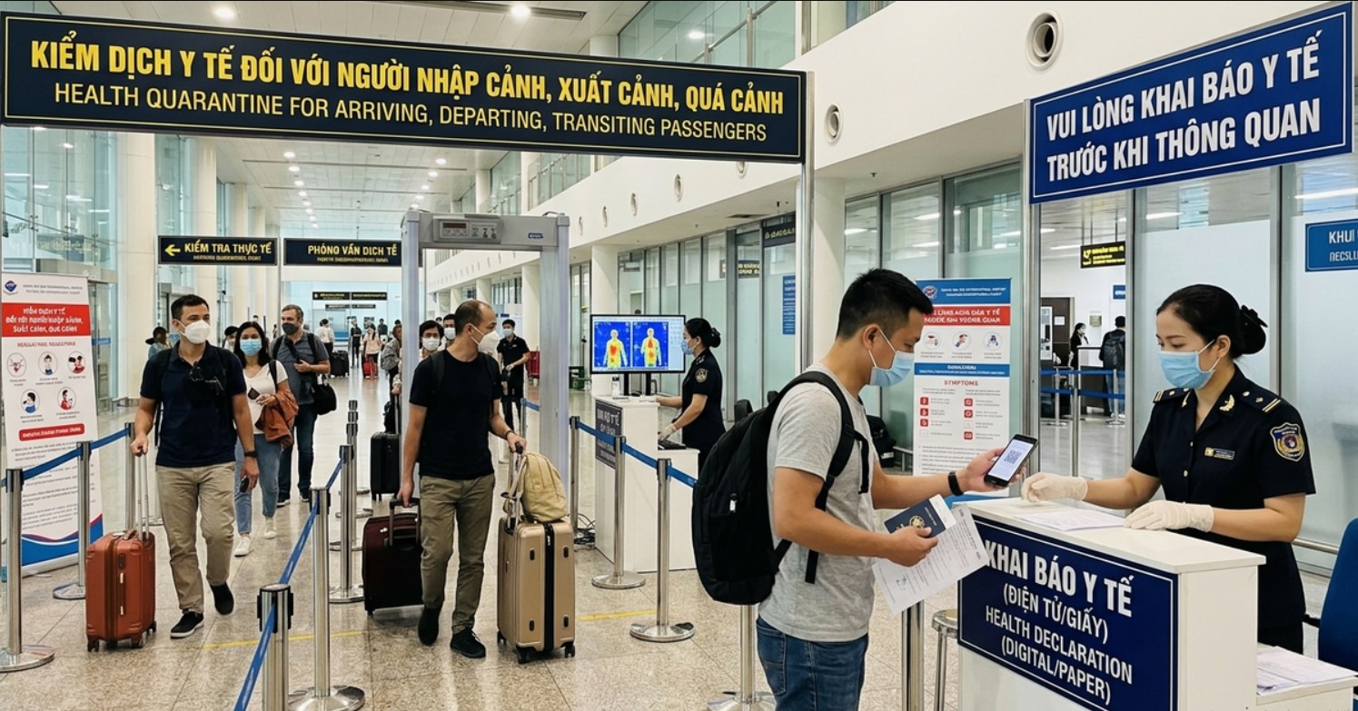 Mandatory Health Declaration Procedure at Vietnamese Border