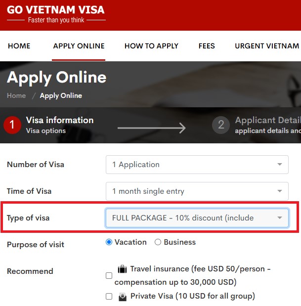Full pakage Govietnamvisa
