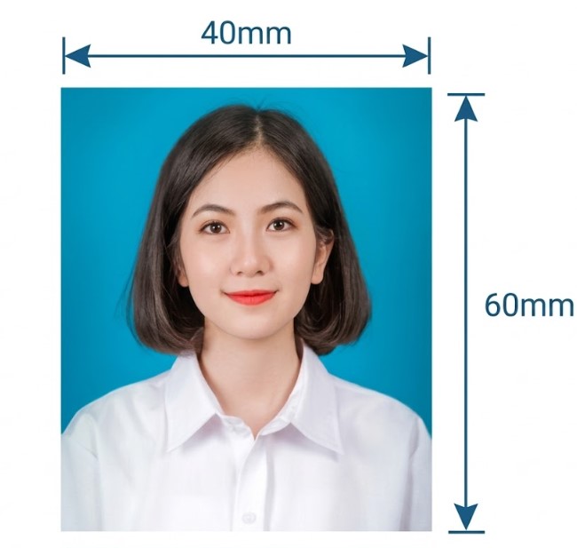 Vietnam E-visa photo requirements example