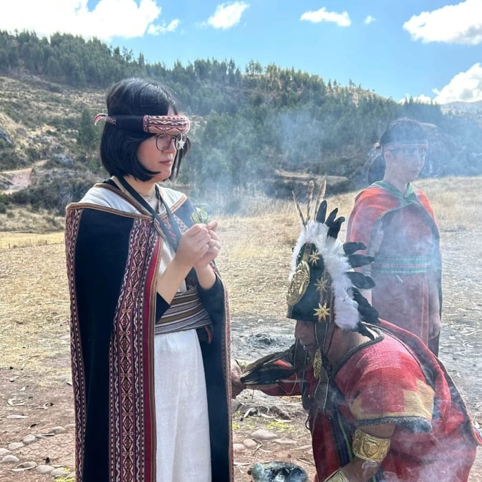 A quiet ceremonial ground in the Andes