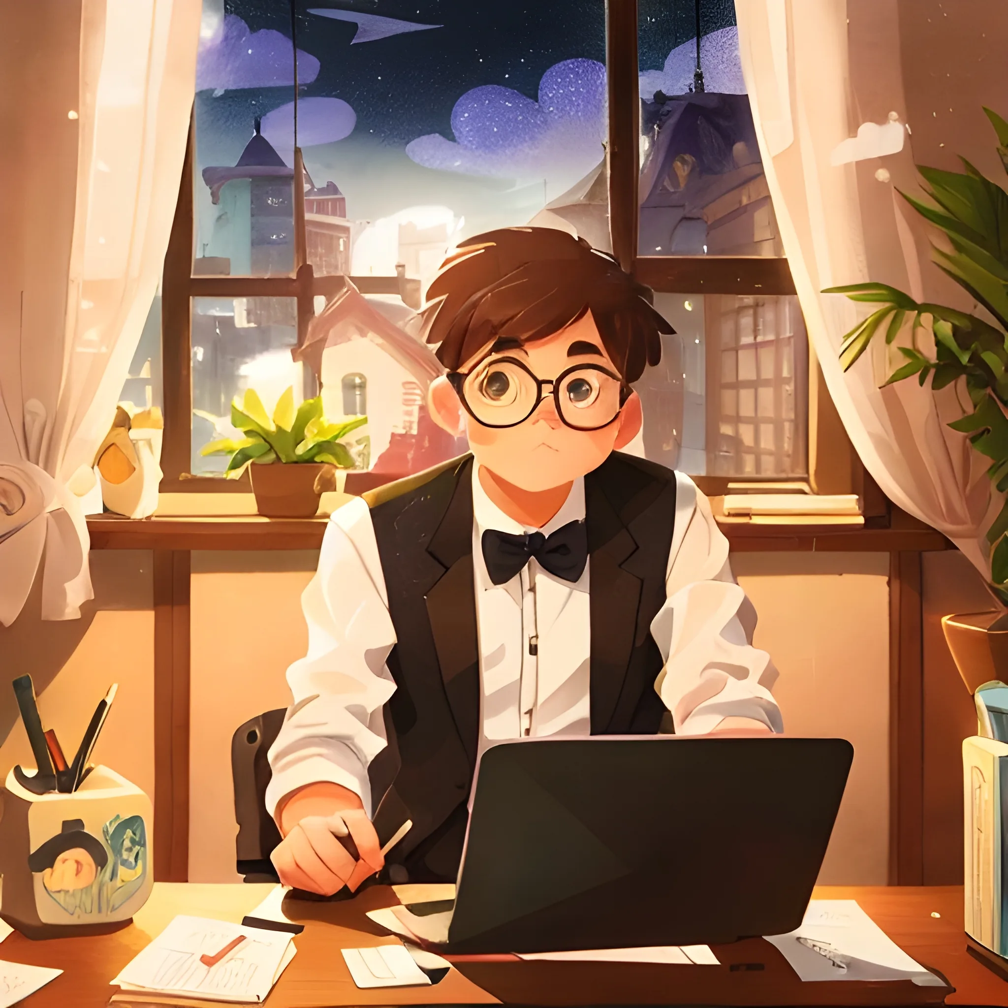 My avatar in dark style