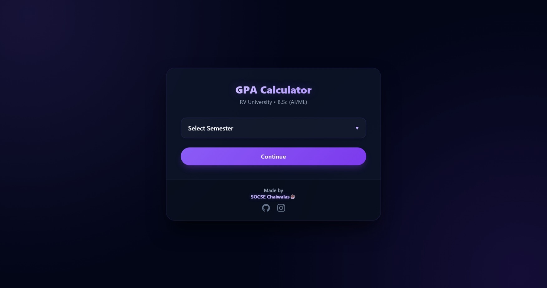 CGPA Calculator
