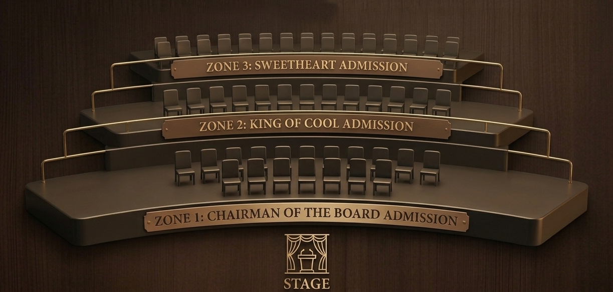 Seating chart — Clubhouse on South Temple