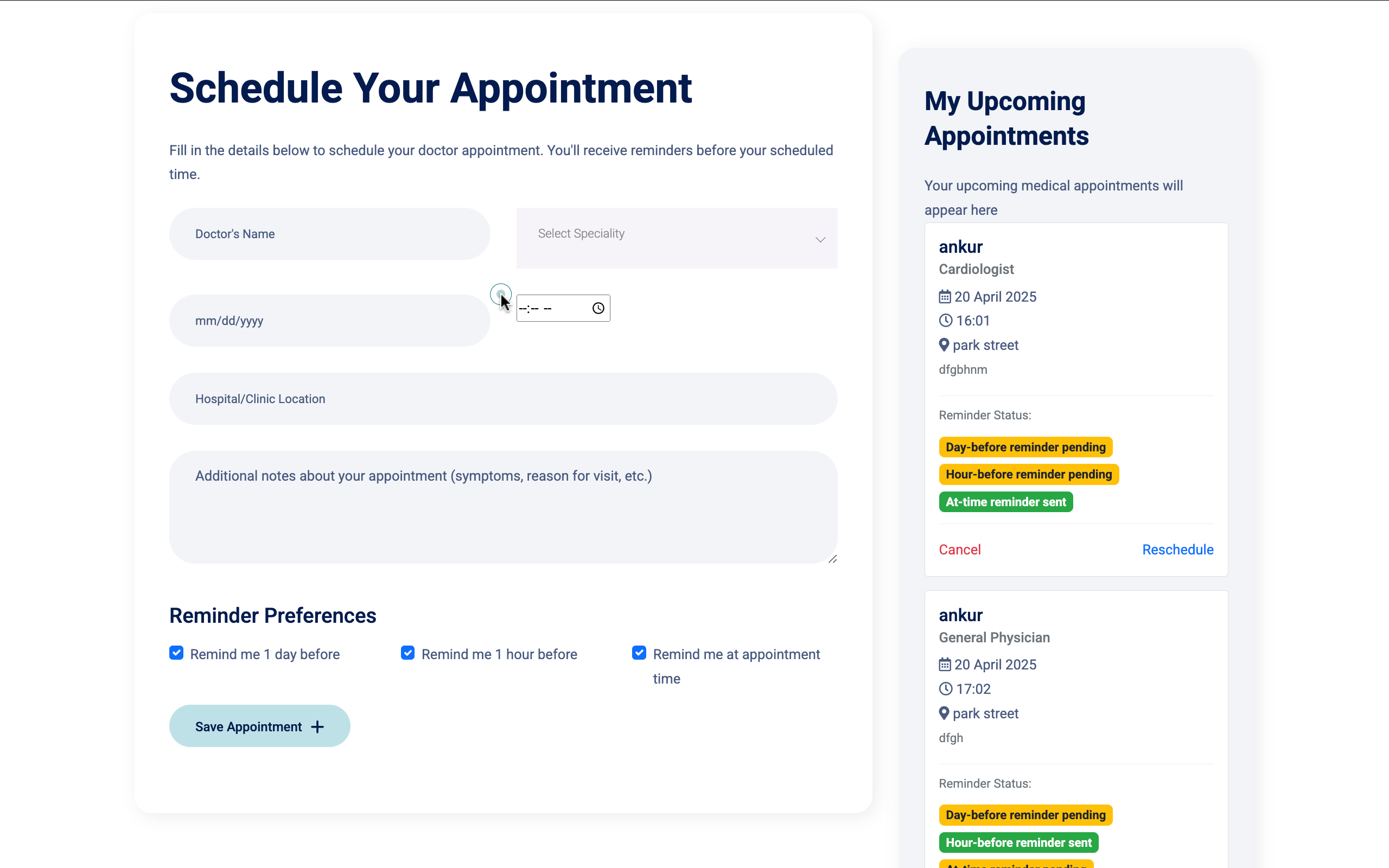Appointment Scheduling