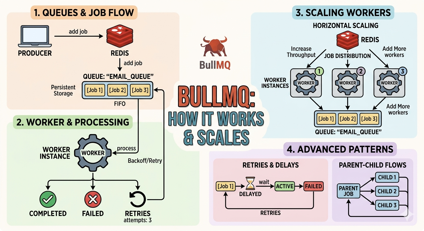 Working of BullMq