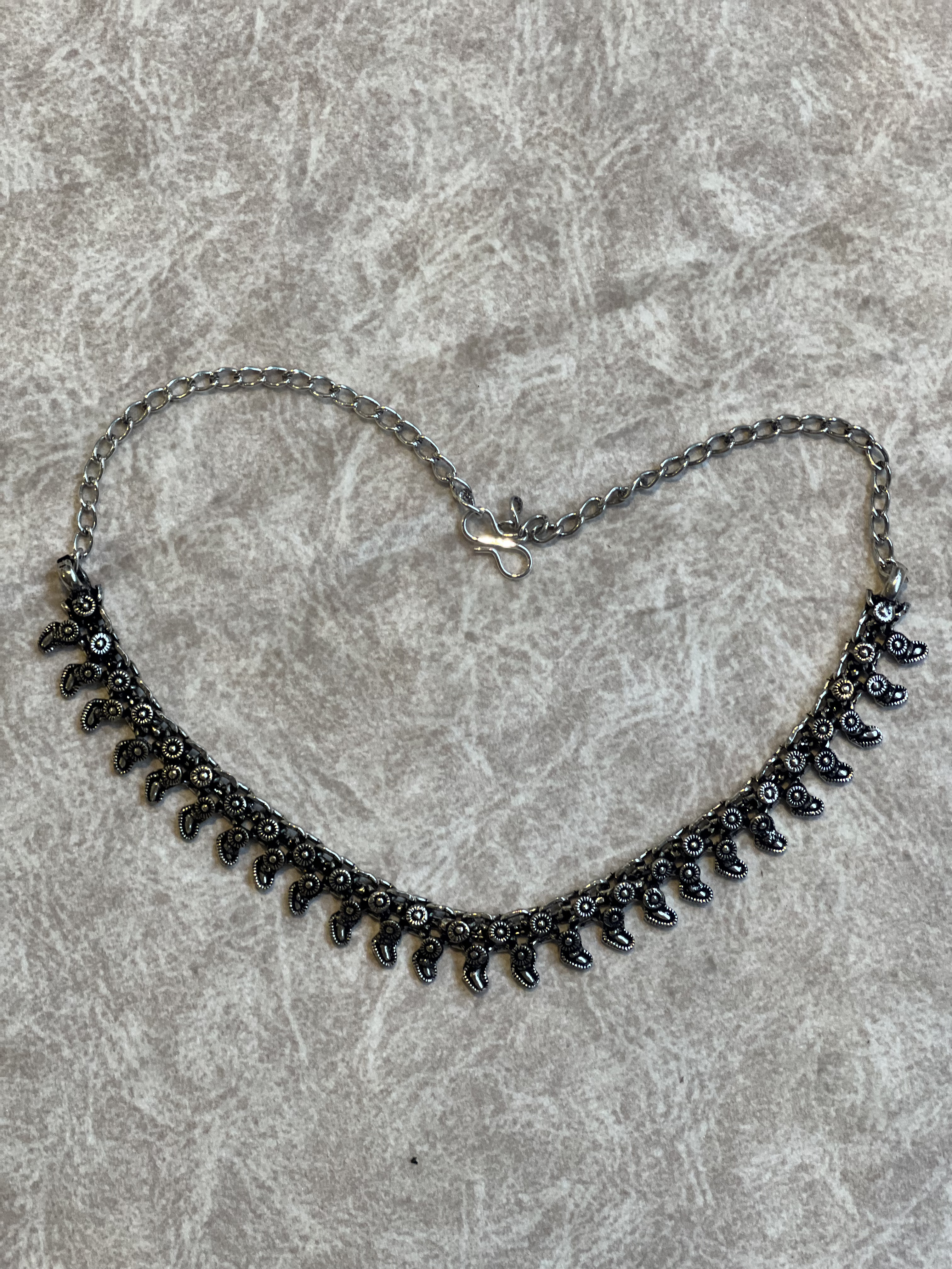 Chandrika Tribal Silver Necklace