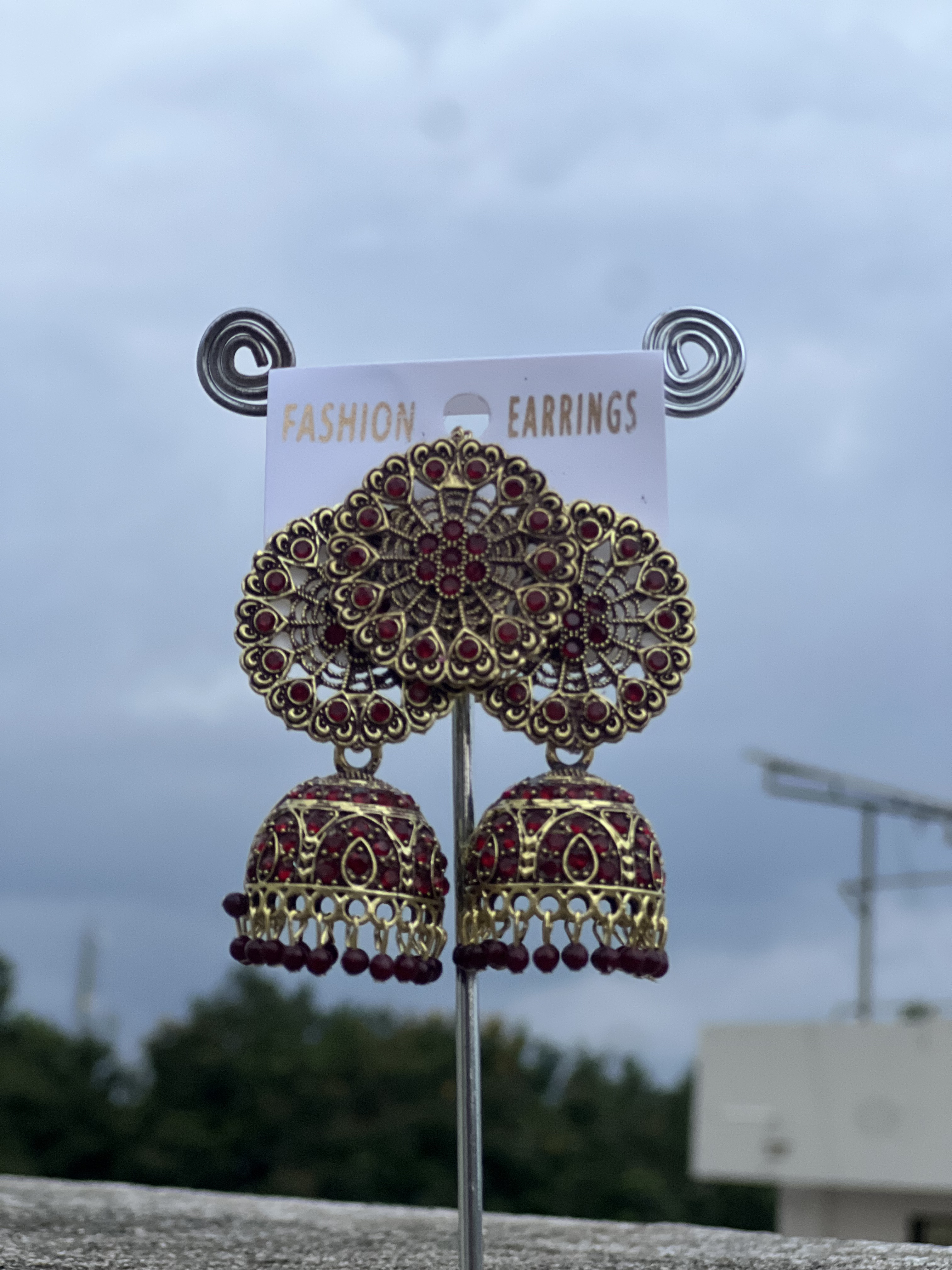 Rajnandini Ruby Jhumkas