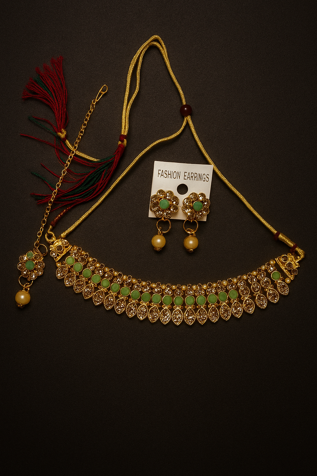 Aarohi Meenakari Pearl Set