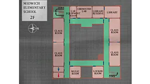 maps image Midwich Elementary School 2F