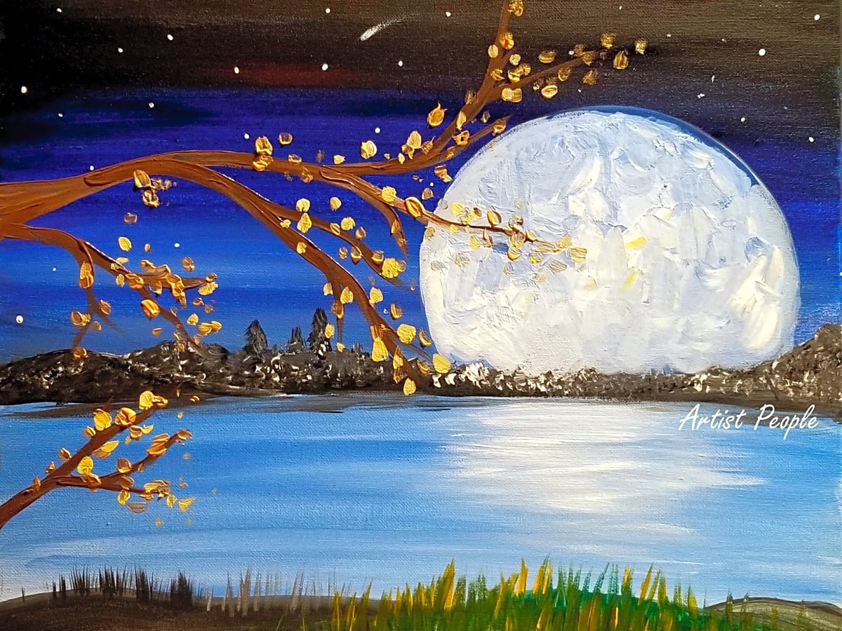 Sip n Paint - Full moon Night