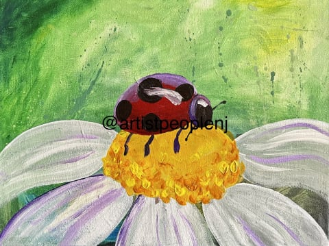 sip n paint ladybug