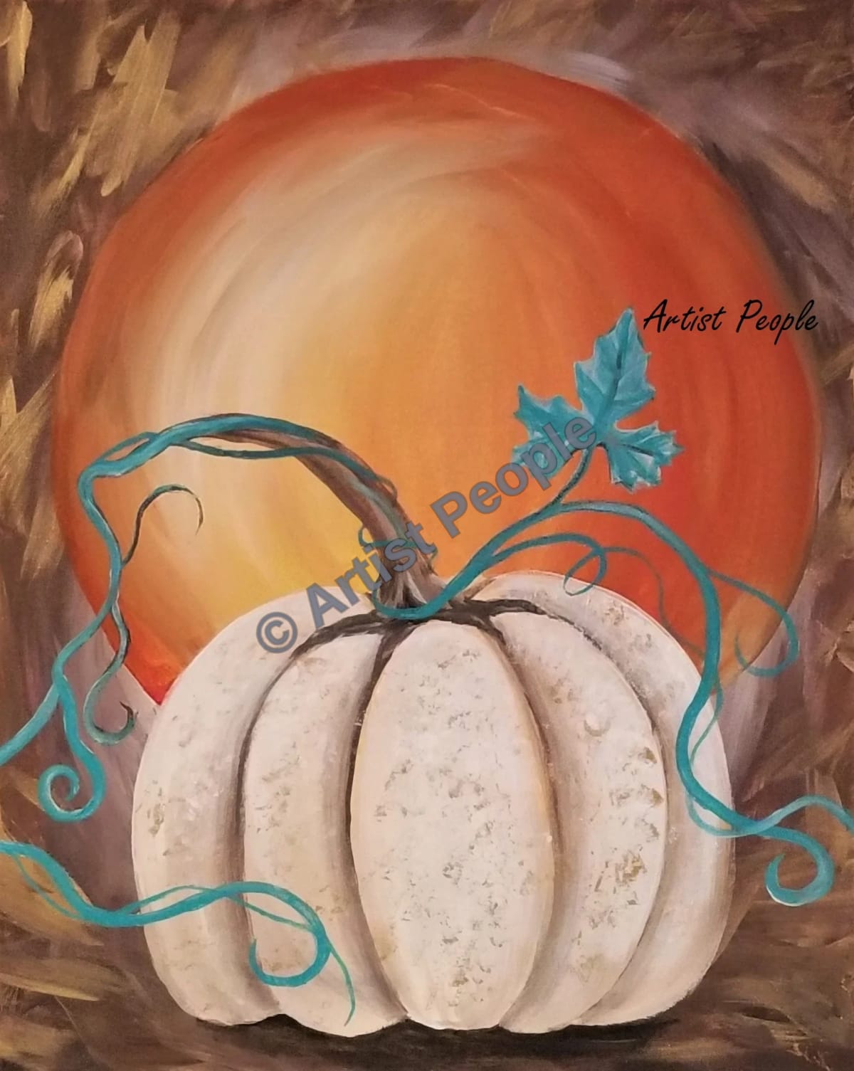 Sip n Paint - Harvest moon