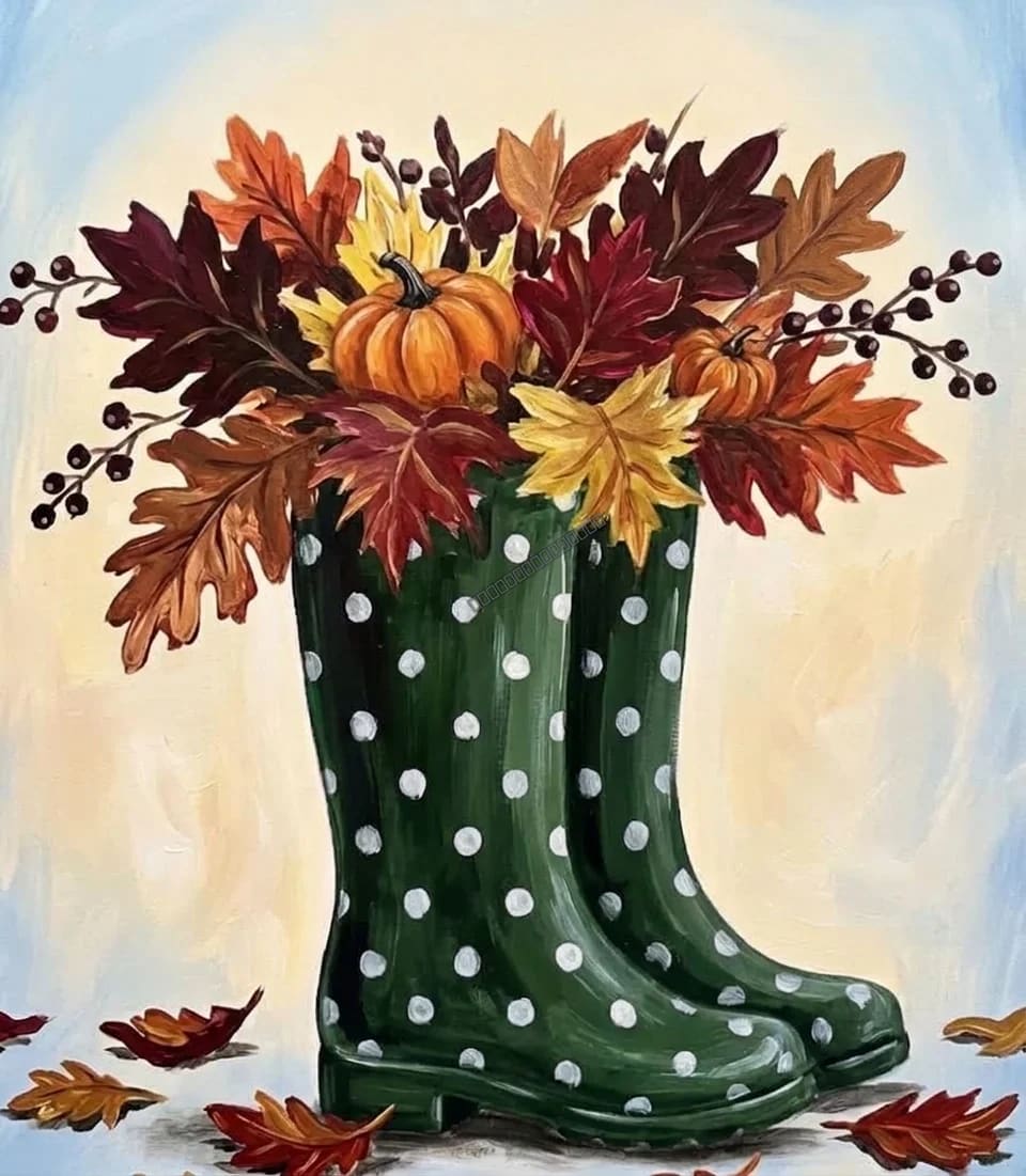 Sip n Paint - Bootiful Fall