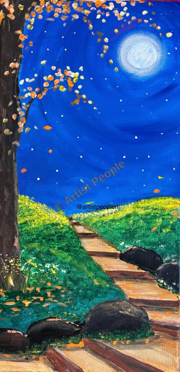 Sip n Paint - The Moon Stare
