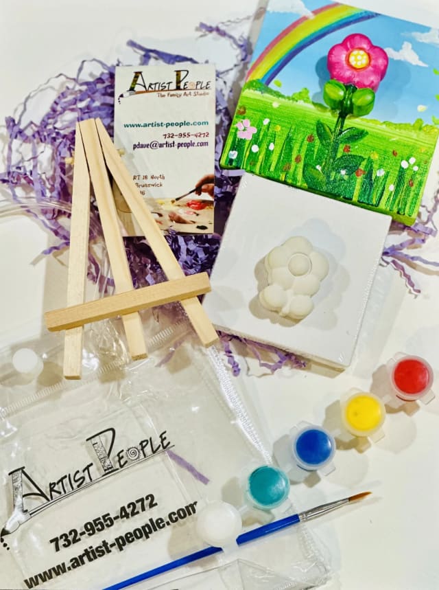 Goody Bag 3D flower on Canvas