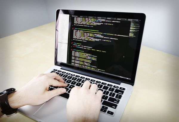 custom software coding on computer screen