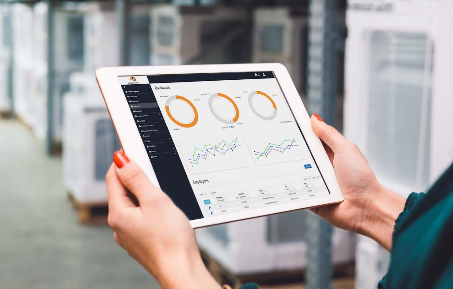 Tablet with DMS platform