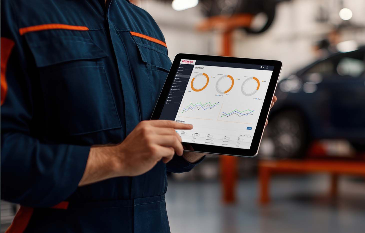 Tablet with DMS platform