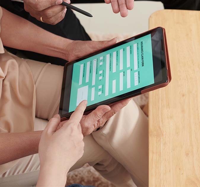 digital forms tablet clients