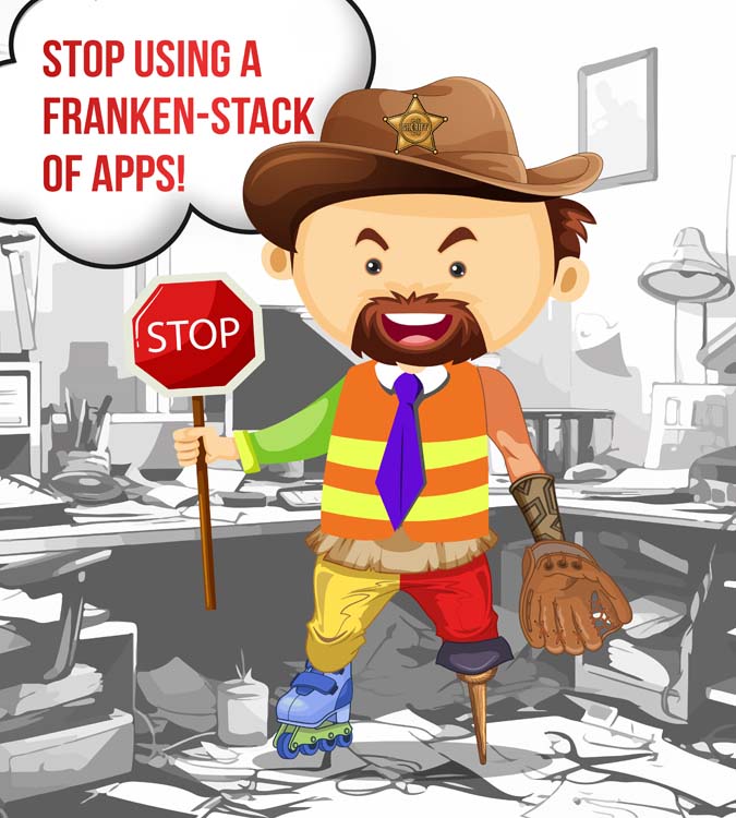 No Code ERP Franken stacks hero