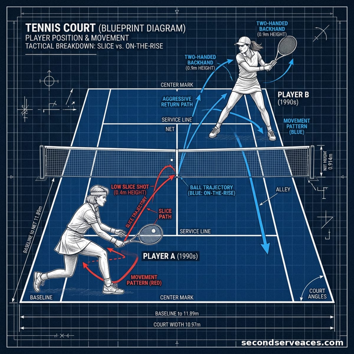 Steffi Graf vs Monica Seles: The War of Strike Zones
