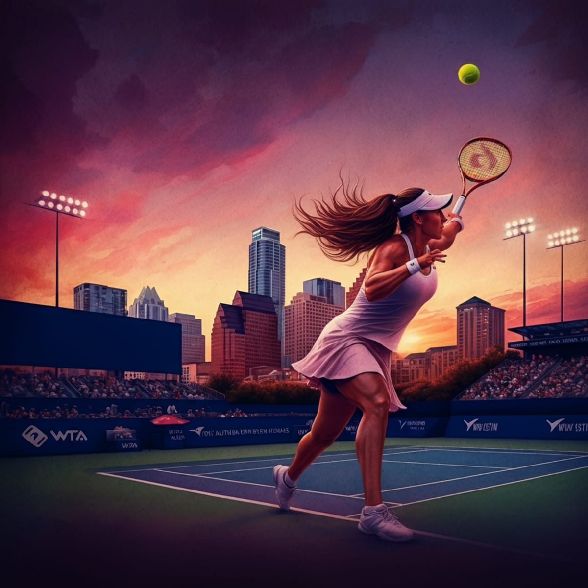 Krueger vs. Townsend: WTA Austin Semifinal Showdown!