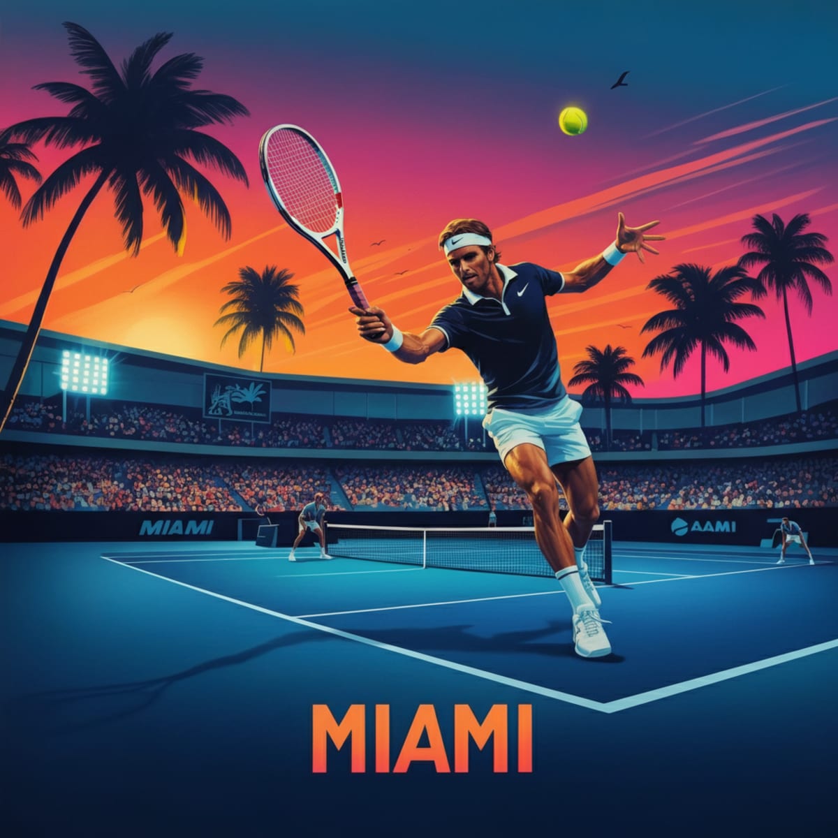 Opelka's 25 Aces Sink Returning Draper at Miami Open