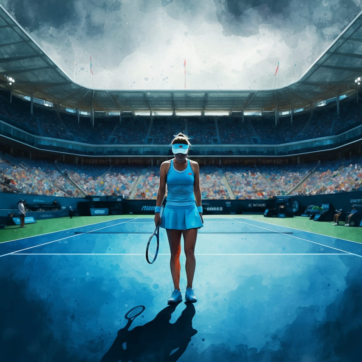 Osaka Falters Against Gibson 7-5, 6-4, Weighs Tennis Future